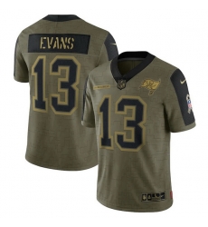 Men's Tampa Bay Buccaneers Mike Evans Nike Olive 2021 Salute To Service Limited Player Jersey Men's Tampa Bay Buccaneers Mike Evans Nike Olive 2021 Salute To Service Limited Player Jersey