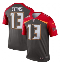 Nike Buccaneers 13 Mike Evans Pewter Inverted Legend Jersey Nike Buccaneers 13 Mike Evans Pewter Inverted Legend Jersey