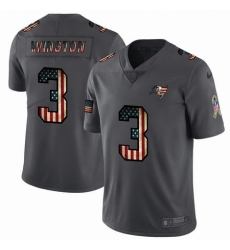 Nike Buccaneers 3 Jameis Winston 2019 Salute To Service USA Flag Fashion Limited Jersey Nike Buccaneers 3 Jameis Winston 2019 Salute To Service USA Flag Fashion Limited Jersey