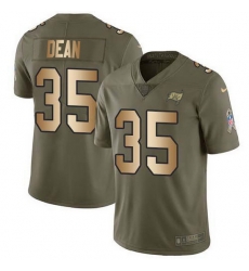 Nike Buccaneers 35 Jamel Dean Olive Gold Men Stitched NFL Limited 2017 Salute To Service Jersey Nike Buccaneers 35 Jamel Dean Olive Gold Men Stitched NFL Limited 2017 Salute To Service Jersey