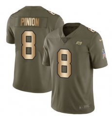 Nike Buccaneers 8 Bradley Pinion Olive Gold Men Stitched NFL Limited 2017 Salute To Service Jersey Nike Buccaneers 8 Bradley Pinion Olive Gold Men Stitched NFL Limited 2017 Salute To Service Jersey