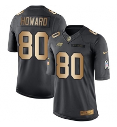 Nike Buccaneers #80 O J Howard Black Mens Stitched NFL Limited Gold Salute To Service Jersey Nike Buccaneers #80 O J Howard Black Mens Stitched NFL Limited Gold Salute To Service Jersey