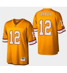 Tampa Bay Buccaneers #12 Tom Brady Legacy Throwback Orange Jersey Tampa Bay Buccaneers #12 Tom Brady Legacy Throwback Orange Jersey