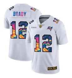 Tampa Bay Buccaneers 12 Tom Brady Men White Nike Multi Color 2020 NFL Crucial Catch Limited NFL Jersey Tampa Bay Buccaneers 12 Tom Brady Men White Nike Multi Color 2020 NFL Crucial Catch Limited NFL Jersey