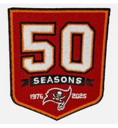 Tampa Bay Buccaneers 50TH Anniversary Patch Red Biaog Tampa Bay Buccaneers 50TH Anniversary Patch Red Biaog