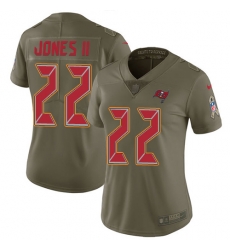 Nike Buccaneers #22 Ronald Jones II Olive Womens Stitched NFL Limited 2017 Salute to Service Jersey Nike Buccaneers #22 Ronald Jones II Olive Womens Stitched NFL Limited 2017 Salute to Service Jersey