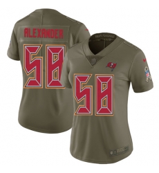 Womens Nike Buccaneers #58 Kwon Alexander Olive Stitched NFL Limited 2017 Salute to Service Jersey Womens Nike Buccaneers #58 Kwon Alexander Olive Stitched NFL Limited 2017 Salute to Service Jersey