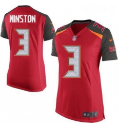 Womens Nike Tampa Bay Buccaneers 3 Jameis Winston Game Red Team Color NFL Jersey Womens Nike Tampa Bay Buccaneers 3 Jameis Winston Game Red Team Color NFL Jersey