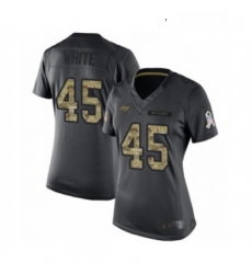 Womens Tampa Bay Buccaneers 45 Devin White Limited Black 2016 Salute to Service Football Jersey Womens Tampa Bay Buccaneers 45 Devin White Limited Black 2016 Salute to Service Football Jersey
