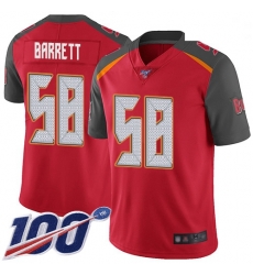 Youth Buccaneers 58 Shaquil Barrett Red Team Color Stitched Football 100th Season Vapor Limited Jersey Youth Buccaneers 58 Shaquil Barrett Red Team Color Stitched Football 100th Season Vapor Limited Jersey