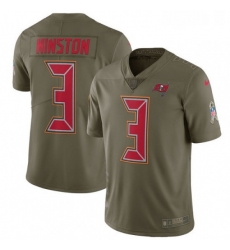 Youth Nike Tampa Bay Buccaneers 3 Jameis Winston Limited Olive 2017 Salute to Service NFL Jersey Youth Nike Tampa Bay Buccaneers 3 Jameis Winston Limited Olive 2017 Salute to Service NFL Jersey