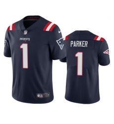 Men New England Patriots 1 DeVante Parker Navy Vapor Untouchable Limited Stitched Jersey Men New England Patriots 1 DeVante Parker Navy Vapor Untouchable Limited Stitched Jersey
