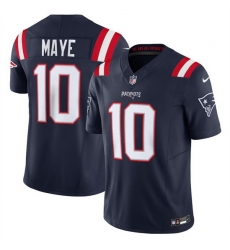 Men New England Patriots 10 Drake Maye Navy 2024 Draft F U S E Vapor Limited Stitched Football Jersey Men New England Patriots 10 Drake Maye Navy 2024 Draft F U S E Vapor Limited Stitched Football Jersey