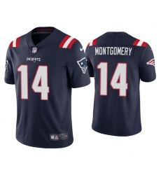 Men New England Patriots 14 Ty Montgomery Navy Vapor Untouchable Limited Stitched Jersey Men New England Patriots 14 Ty Montgomery Navy Vapor Untouchable Limited Stitched Jersey