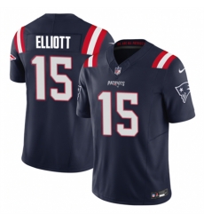 Men New England Patriots 15 Ezekiel Elliott Navy 2023 F U S E Vapor Limited Stitched Football Jersey Men New England Patriots 15 Ezekiel Elliott Navy 2023 F U S E Vapor Limited Stitched Football Jersey