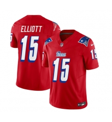 Men New England Patriots 15 Ezekiel Elliott Red 2023 F U S E Throwback Limited Stitched Football Jersey Men New England Patriots 15 Ezekiel Elliott Red 2023 F U S E Throwback Limited Stitched Football Jersey