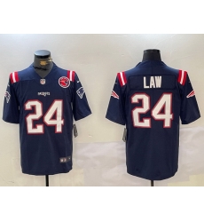 Men New England Patriots 24 Ty Law Navy Vapor Limited Stitched Football Jersey 2 Men New England Patriots 24 Ty Law Navy Vapor Limited Stitched Football Jersey 2