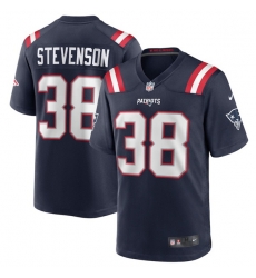 Men New England Patriots 38 Rhamondre Stevenson Navy Limited Stitched Game Jersey Men New England Patriots 38 Rhamondre Stevenson Navy Limited Stitched Game Jersey