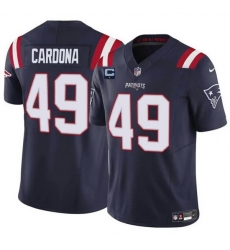 Men New England Patriots 49 Joe Cardona Navy F U S E With 1 Star C Patch Vapor Limited Stitched Football Jersey Men New England Patriots 49 Joe Cardona Navy F U S E With 1 Star C Patch Vapor Limited Stitched Football Jersey
