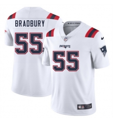 Men New England Patriots 55 Garrett Bradbury White 2025 Vapor Limited Stitched Football Jersey Men New England Patriots 55 Garrett Bradbury White 2025 Vapor Limited Stitched Football Jersey