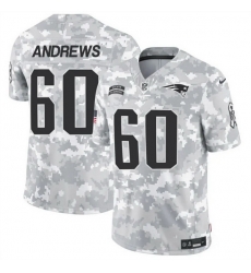 Men New England Patriots 60 David Andrews 2024 F U S E Arctic Camo Salute To Service Limited Stitched Jersey Men New England Patriots 60 David Andrews 2024 F U S E Arctic Camo Salute To Service Limited Stitched Jersey