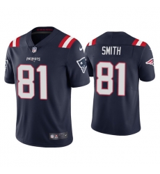 Men New England Patriots 81 Jonnu Smith 2021 Navy Vapor Untouchable Limited Stitched Jersey Men New England Patriots 81 Jonnu Smith 2021 Navy Vapor Untouchable Limited Stitched Jersey