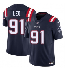 Men New England Patriots 91 Titus Leo Navy 2025 F U S E Vapor Limited Stitched Football Jersey Men New England Patriots 91 Titus Leo Navy 2025 F U S E Vapor Limited Stitched Football Jersey