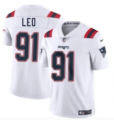 Men New England Patriots 91 Titus Leo White 2025 Vapor Limited Stitched Football Jersey Men New England Patriots 91 Titus Leo White 2025 Vapor Limited Stitched Football Jersey