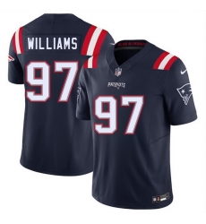 Men New England Patriots 97 Milton Williams Navy 2025 F U S E Vapor Limited Stitched Football Jersey Men New England Patriots 97 Milton Williams Navy 2025 F U S E Vapor Limited Stitched Football Jersey