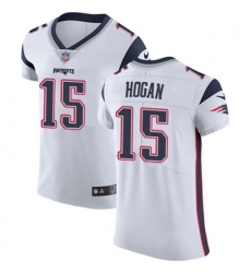Men Nike Patriots #15 Chris Hogan White Stitched NFL Vapor Untouchable Elite Jersey Men Nike Patriots #15 Chris Hogan White Stitched NFL Vapor Untouchable Elite Jersey