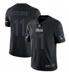Mens Nike New England Patriots 11 Julian Edelman Limited Black Rush Impact NFL Jersey Mens Nike New England Patriots 11 Julian Edelman Limited Black Rush Impact NFL Jersey