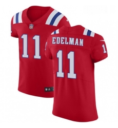 Mens Nike New England Patriots 11 Julian Edelman Red Alternate Vapor Untouchable Elite Player NFL Jersey Mens Nike New England Patriots 11 Julian Edelman Red Alternate Vapor Untouchable Elite Player NFL Jersey