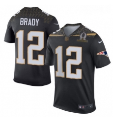 Mens Nike New England Patriots 12 Tom Brady Elite Black Team Irvin 2016 Pro Bowl NFL Jersey Mens Nike New England Patriots 12 Tom Brady Elite Black Team Irvin 2016 Pro Bowl NFL Jersey
