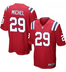 Mens Nike New England Patriots 29 Sony Michel Game Red Alternate NFL Jersey Mens Nike New England Patriots 29 Sony Michel Game Red Alternate NFL Jersey