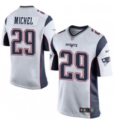 Mens Nike New England Patriots 29 Sony Michel Game White NFL Jersey Mens Nike New England Patriots 29 Sony Michel Game White NFL Jersey
