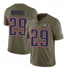 Mens Nike New England Patriots 29 Sony Michel Limited Olive 2017 Salute to Service NFL Jersey Mens Nike New England Patriots 29 Sony Michel Limited Olive 2017 Salute to Service NFL Jersey
