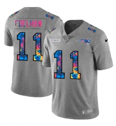 New England Patriots 11 Julian Edelman Men Nike Multi Color 2020 NFL Crucial Catch NFL Jersey Greyheather New England Patriots 11 Julian Edelman Men Nike Multi Color 2020 NFL Crucial Catch NFL Jersey Greyheather