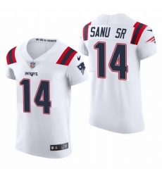 New England Patriots 14 Mohamed Sanu Sr Nike Men White Team Color Men Stitched NFL 2020 Vapor Untouchable Elite Jersey New England Patriots 14 Mohamed Sanu Sr Nike Men White Team Color Men Stitched NFL 2020 Vapor Untouchable Elite Jersey