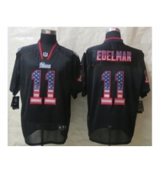 Nike New England Patriots 11 Julian Edelman Black Elite USA Flag Fashion NFL Jersey Nike New England Patriots 11 Julian Edelman Black Elite USA Flag Fashion NFL Jersey