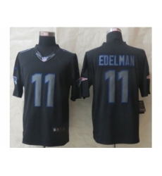Nike New England Patriots 11 Julian Edelman Black Limited Impact NFL Jersey Nike New England Patriots 11 Julian Edelman Black Limited Impact NFL Jersey
