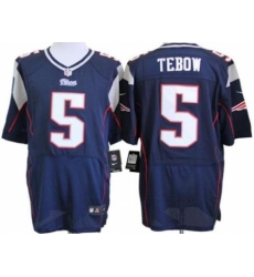 Nike New England Patriots 5 Tim Tebow Blue Elite NFL Jersey Nike New England Patriots 5 Tim Tebow Blue Elite NFL Jersey