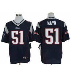 Nike New England Patriots 51 Jerod Mayo Blue Elite NFL Jersey Nike New England Patriots 51 Jerod Mayo Blue Elite NFL Jersey