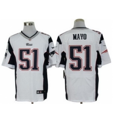 Nike New England Patriots 51 Jerod Mayo White Elite NFL Jersey Nike New England Patriots 51 Jerod Mayo White Elite NFL Jersey