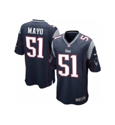 Nike New England Patriots 51 Jerod Mayo blue Game NFL Jersey Nike New England Patriots 51 Jerod Mayo blue Game NFL Jersey