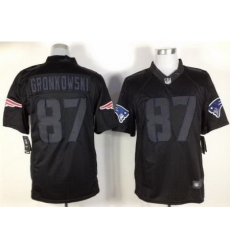Nike New England Patriots 87 Rob Gronkowski Black LIMITED Impact NFL Jersey Nike New England Patriots 87 Rob Gronkowski Black LIMITED Impact NFL Jersey