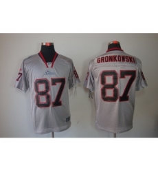 Nike New England Patriots 87 Rob Gronkowski Grey Elite Lights Out NFL Jersey Nike New England Patriots 87 Rob Gronkowski Grey Elite Lights Out NFL Jersey