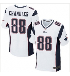 Nike New England Patriots #88 Scott Chandler White Mens Stitched NFL Elite Jersey Nike New England Patriots #88 Scott Chandler White Mens Stitched NFL Elite Jersey