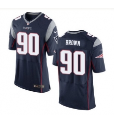 Nike New England Patriots #90 Malcom Brown Navy Blue Team Color Men 27s Stitched NFL New Elite Jersey Nike New England Patriots #90 Malcom Brown Navy Blue Team Color Men 27s Stitched NFL New Elite Jersey