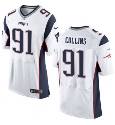 Nike New England Patriots #91 Jamie Collins White Men 27s Stitched NFL New Elite Jersey Nike New England Patriots #91 Jamie Collins White Men 27s Stitched NFL New Elite Jersey