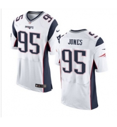 Nike New England Patriots #95 Chandler Jones White Men 27s Stitched NFL New Elite Jersey Nike New England Patriots #95 Chandler Jones White Men 27s Stitched NFL New Elite Jersey